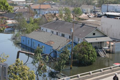 Flooding in New Orleans after Hurricane Katrina