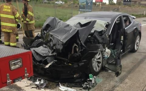 Tesla crashes are only the most glaring of AI failures. South Jordan Police Department via APPEAR