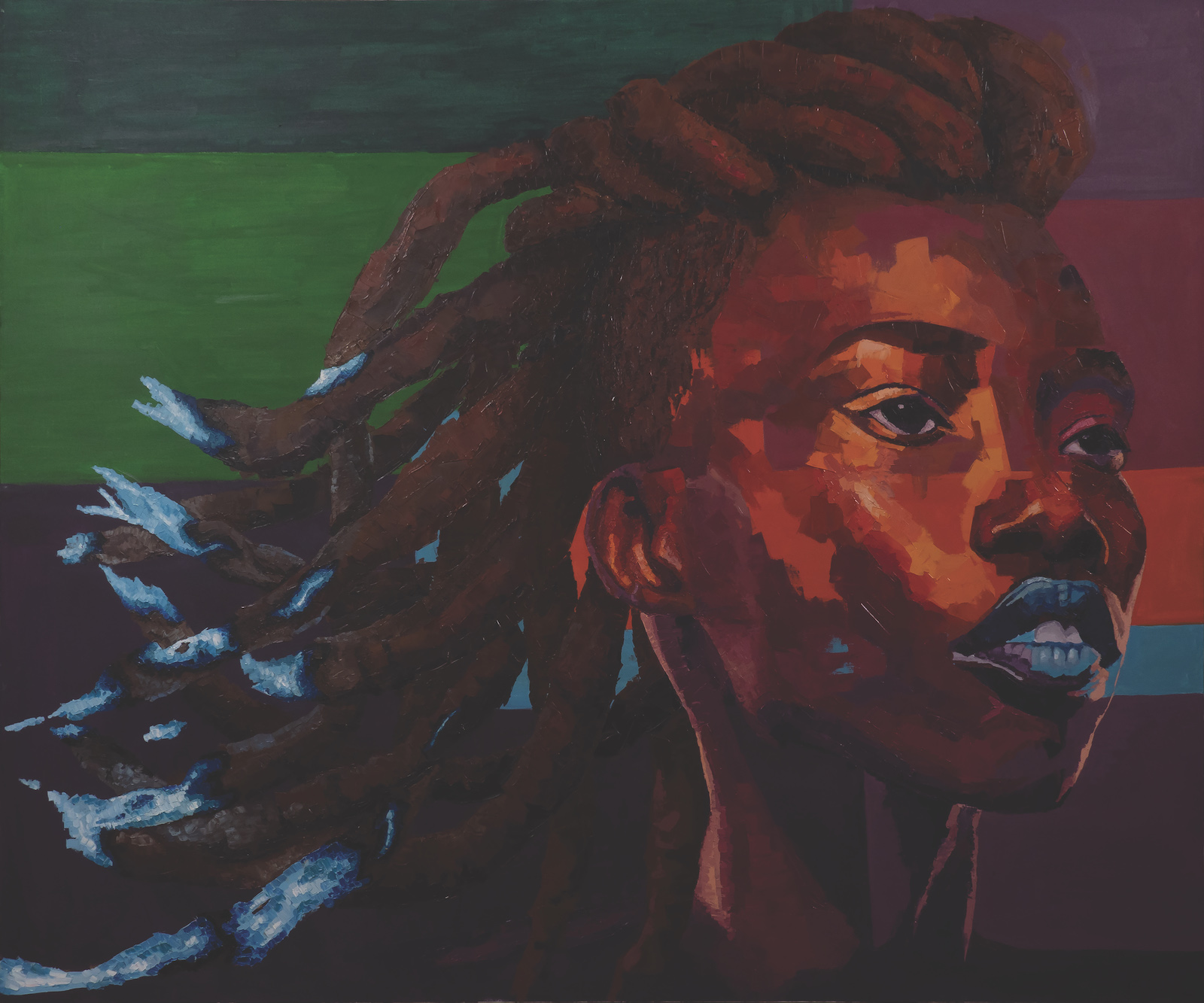Belinda Person's painting titled Knowledge, from the collection titled I, You, Us. United to Transform. (Image courtesy of Belinda Person)
