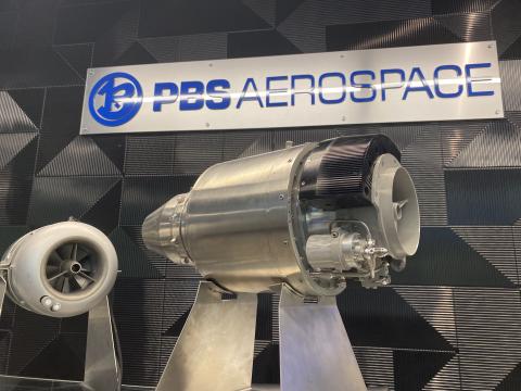 Turbojet engine manufactured by PBS Aerospace