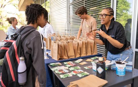 Tabling at the 2025 Earth Day Org Fair.